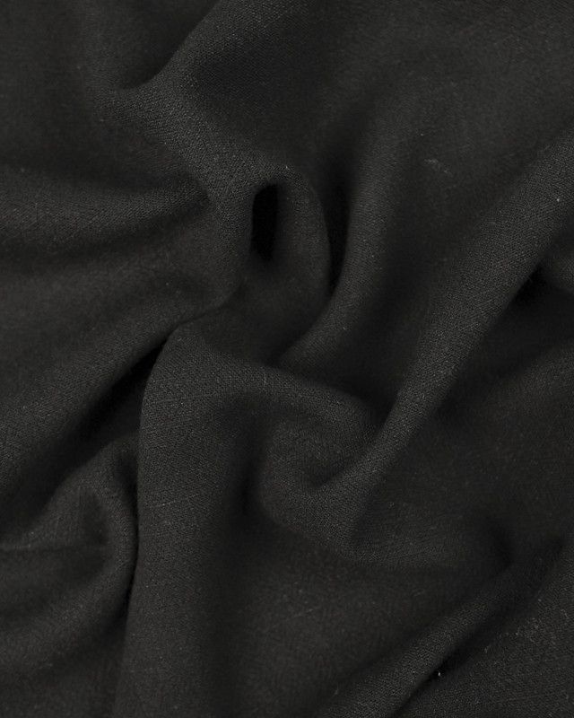 Lin Lavé Viscose Noir - Maison Klem